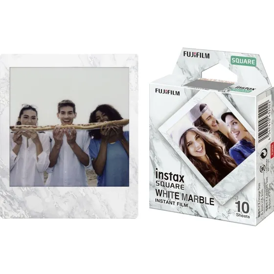 Fujifilm Instax Square White Marble (10 stk)