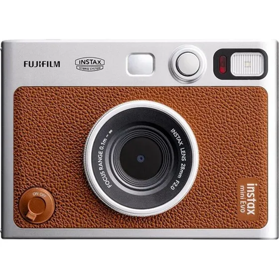 Fujifilm Instax mini Evo hybridkamera, brun