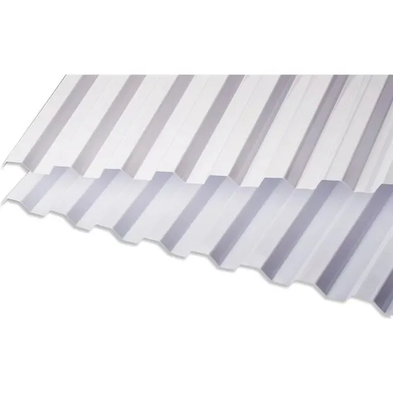 SUNLUX HI-PVC trapezplade 76/18 Opal 1039x2440 mm