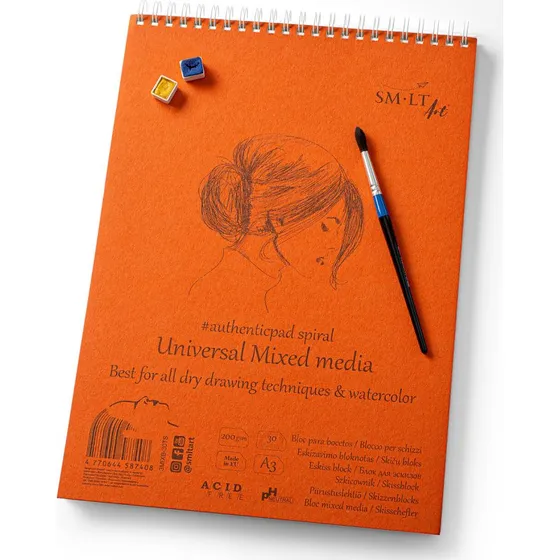 Tegneblok Mixed Media A3 200 g