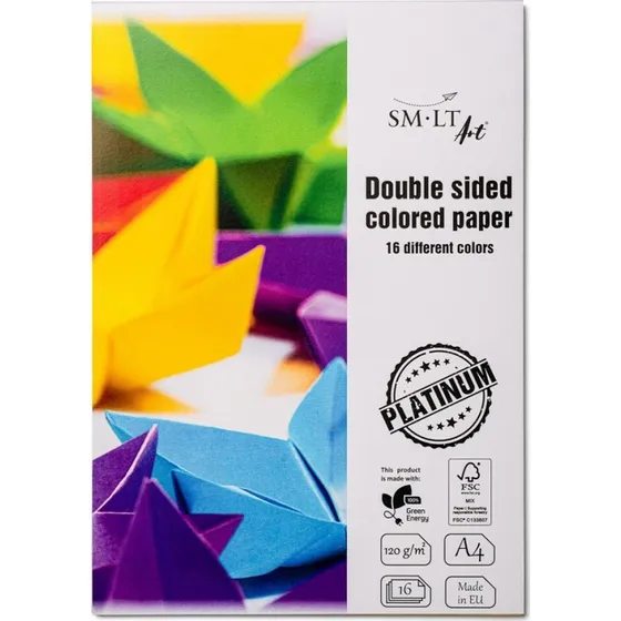 Platinum Farvet Papir A4 120 g  16 ark