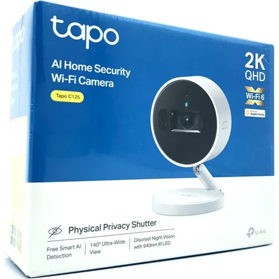 TP-Link Tapo C125 2K indendørs overvågningskamera, Wi‑Fi 6