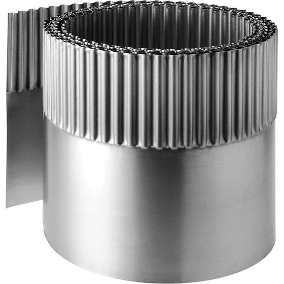 Rheinzink Inddækningszink plisseret 250 mm 0,6 mm x 20 m