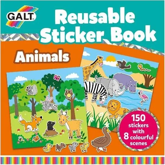 Galt Genanvendelig klistermærkebog - Dyr (31005098)