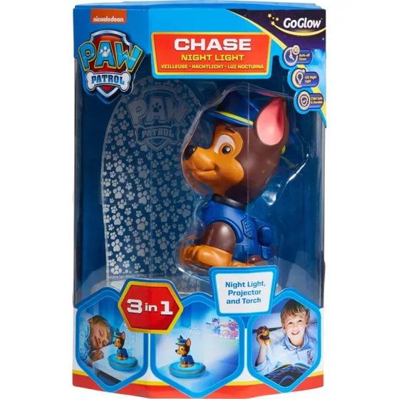 Worlds Apart Paw Patrol 3-i-1 natlampe med Chase