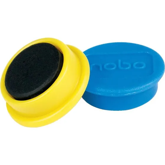 Nobo 24 mm whiteboardmagneter, 10 stk assorterede