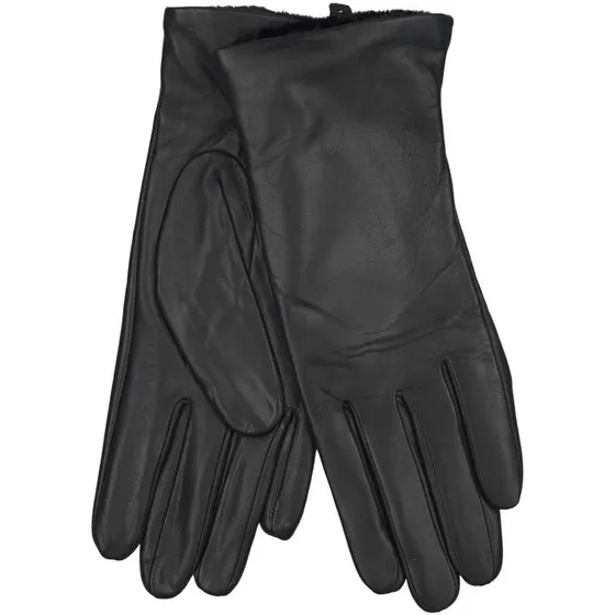 Orchid Finger Touch lammeskindshandsker - Sort