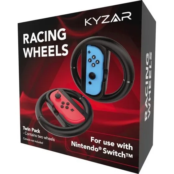 Kyzar Racing Wheels til Nintendo Switch Joy‑Con (2 stk.)