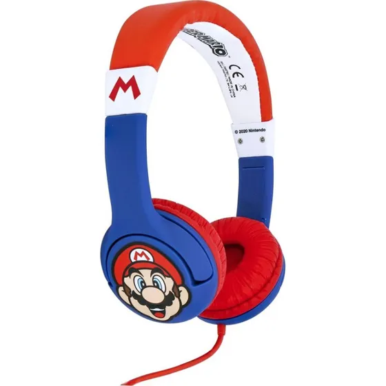 OTL Super Mario brnehovedtelefoner 85 dB kablet (bl/rd)