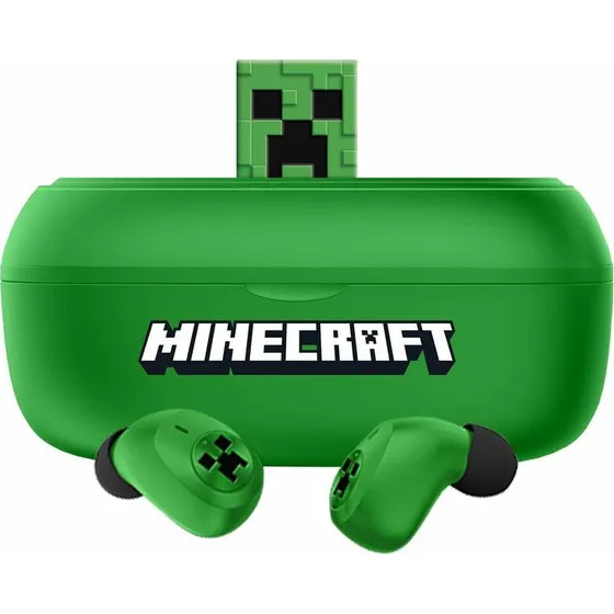 OTL Technologies Minecraft MC1317 TWS 3D Earbuds – Creeper (Grøn)