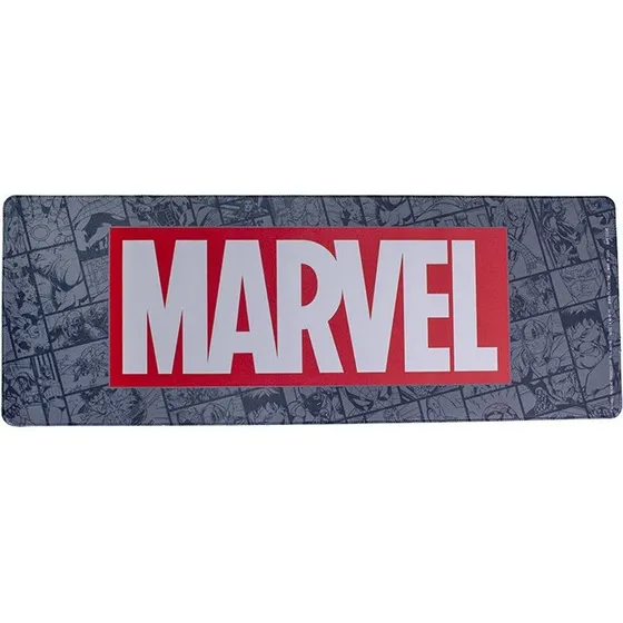 Paladone Marvel Logo skrivebordsmtte 30x80 cm - Gr/Rd