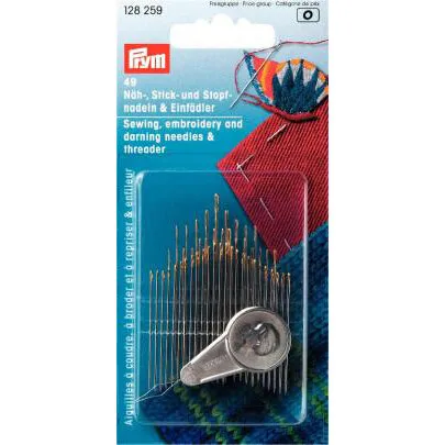 Nålesæt HT med tråd, 49 stk