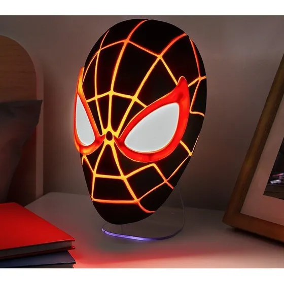 Paladone Miles Morales Mask Light 22 cm (sort/rd)