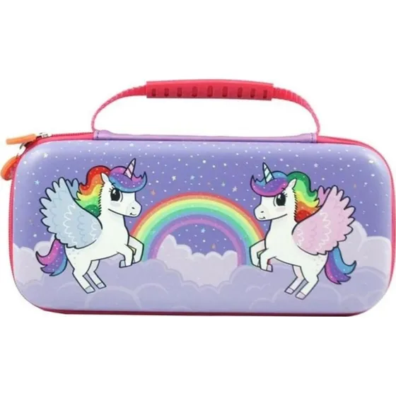 iMP TECH Nintendo Switch-etui – Violet med enhjørning