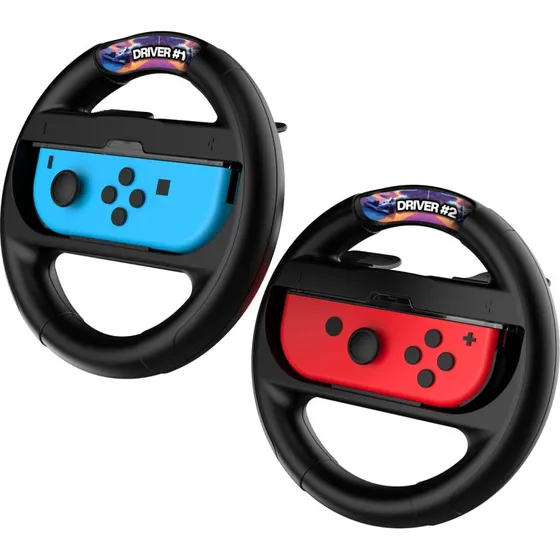 iMP TECH Twin Wheel Pack til Switch/Switch 2 JoyCon, 2 stk + klistermrker