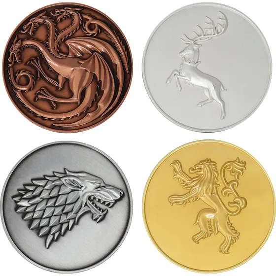 FaNaTtik Game of Thrones Limited Edition Sigil Medaljoner  4 stk