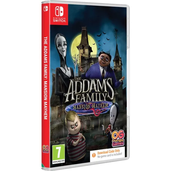 The Addams Family: Mansion Mayhem  Nintendo Switch (Kode i boks)