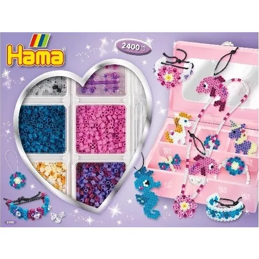 Hama Midi aktivitetsske ben lilla  2.400 perler