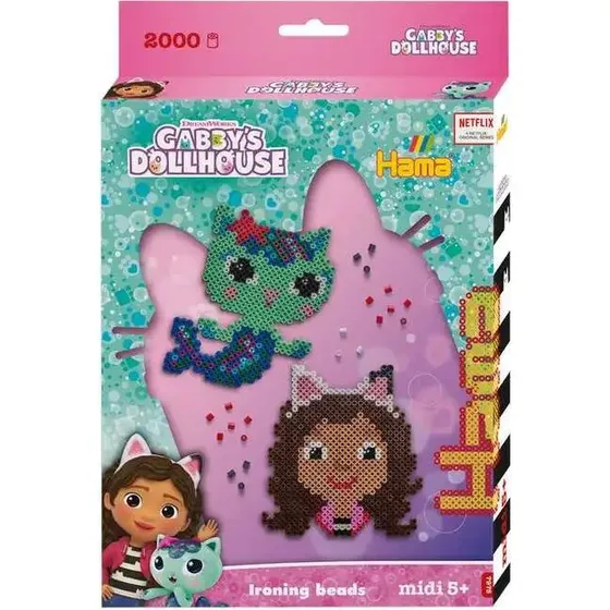 Hama midi ophngsske  Gabby's Dollhouse, 2000 perler