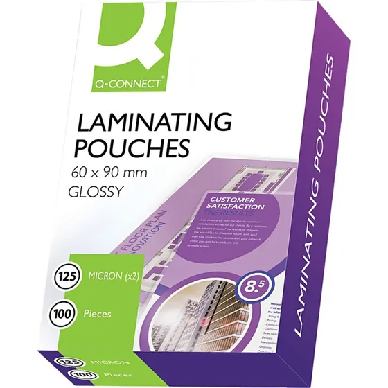 Fellowes Laminating Pouches Capture 125 micron 60 x 90 mm 100 stk