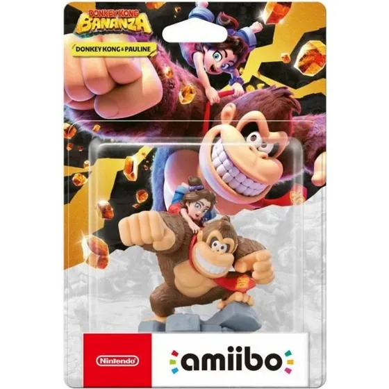 Nintendo Amiibo Donkey Kong & Pauline (brun)