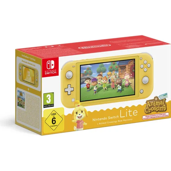 Nintendo Switch Lite Animal Crossing 32GB - Gul