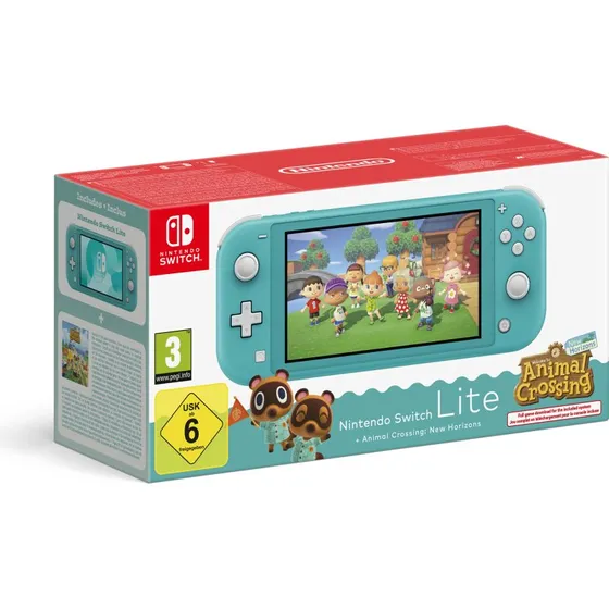 Nintendo Switch Lite Animal Crossing 32GB - Turkis