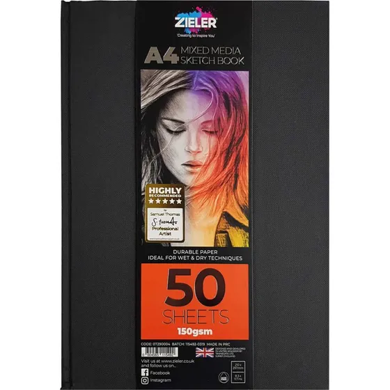 Zieler Skitsebog A4 150 g/m² – 50 sider