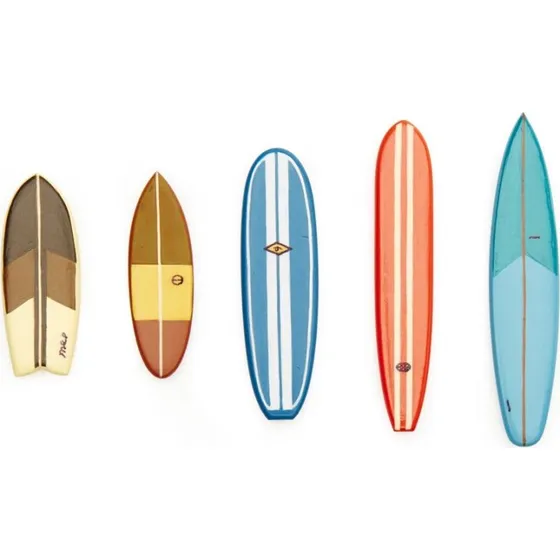 Kikkerland Surfboard Magneter (MG88)  5 stk