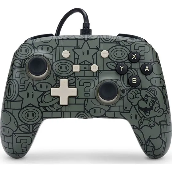 PowerA Enhanced Wired Controller til Nintendo Switch – Mario, sort