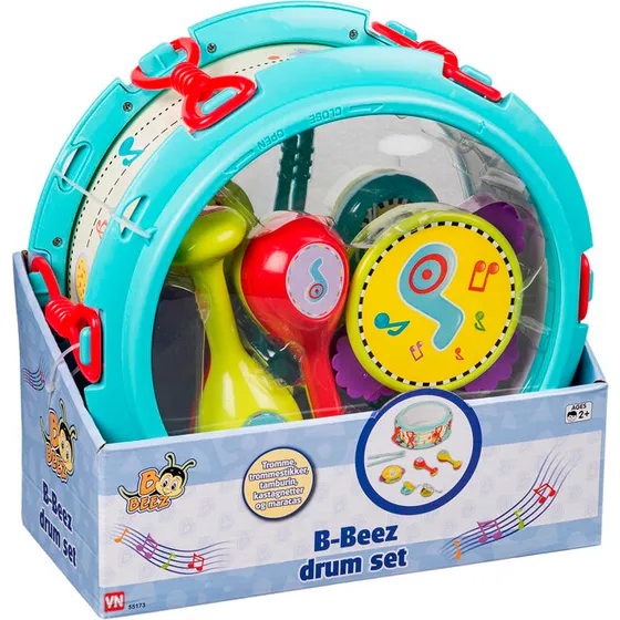 B Beez junior trommesæt 6 dele til børn (fra 2 år)