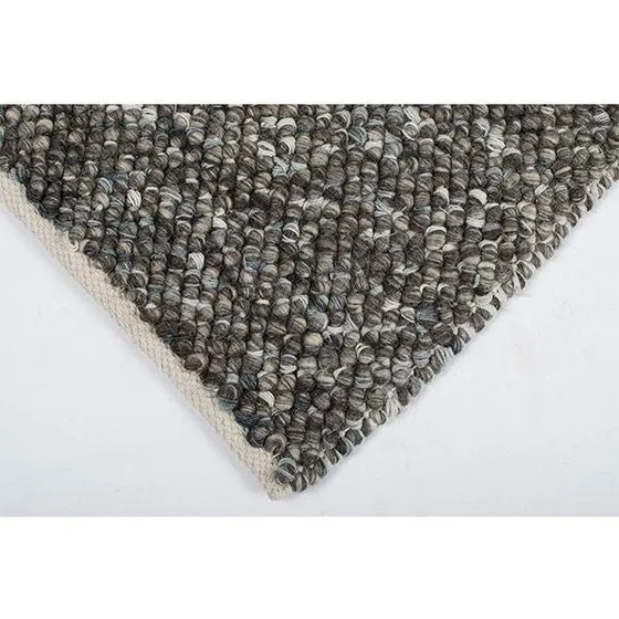 HC Interior Rugs Oxford 80% uld/20% bomuld Ø160 cm Dark Grey mix