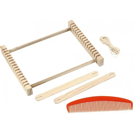 Væv 24,5x19,5 cm – vævebredde 17 cm, træ inkl. shuttles