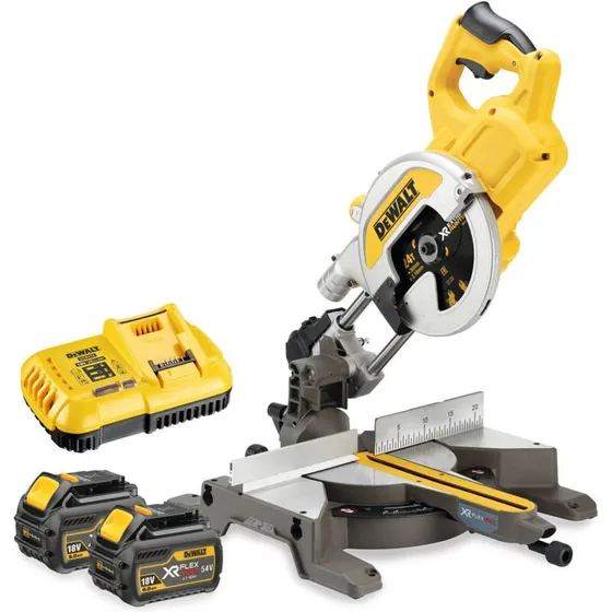 DeWalt 54V XR FLEXVOLT 216 mm geringssav m. 2 batterier