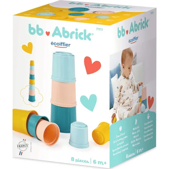 Ecoiffier Abrick Stablekopper 8 dele