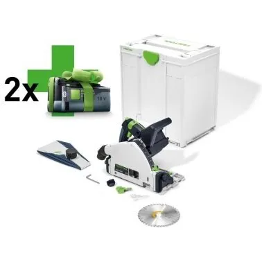 Festool TSC 55 KEB-Basic-5,0 dyksav m/2x5Ah