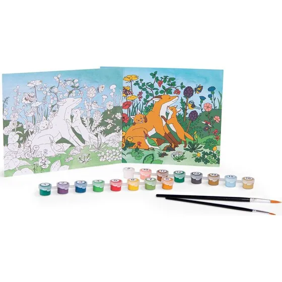 Moulin Roty Mal efter nummer - Gartner (3 lrreder, 16 farver)