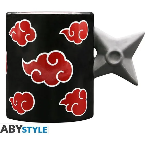 ABYstyle Naruto Shippuden 3D-hank krus  Akatsuki Shuriken 460 ml
