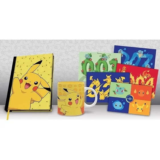 ABYstyle Pokmon gaveske: Pikachu A5-notesbog, krus & postkort
