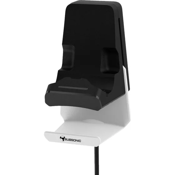 Subsonic Oplader og Holder til PS5-controller og Headset – Hvid/Sort