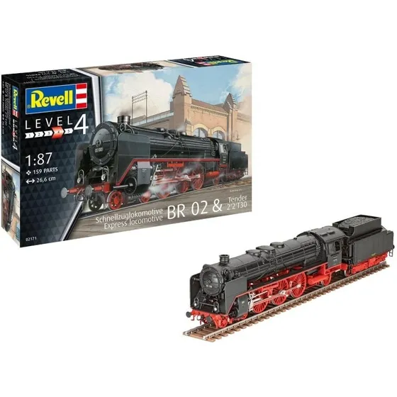 Revell BR 02 Dampflok & Tender 2'2'T30 1:87 kit