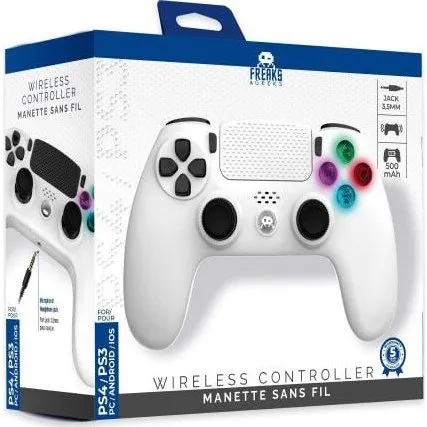 Trade Invaders Trdls PS4-controller, Hvid med 3,5mm jack