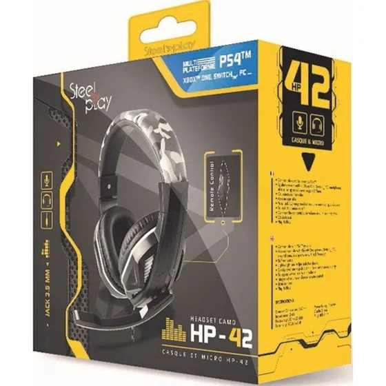 Steelplay HP42 kablet gaming-headset - camo, 3,5 mm