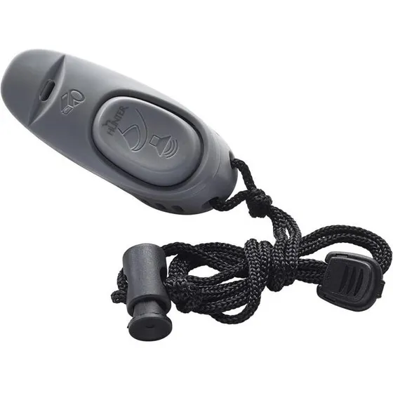 Hunter Klikker & Fløjte 2-i-1 med Snor, Grå