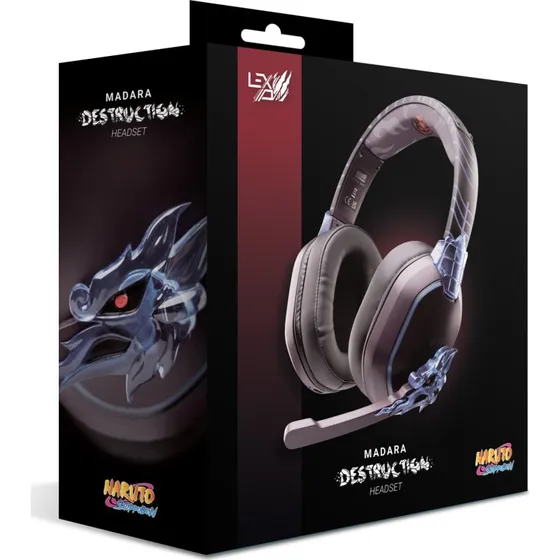 Lexip x Tsume Madara Destruction Headset  Naruto Shippuden, Sort/Lilla