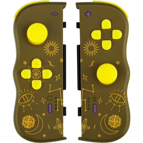 Lexip JVASWI00102 trdls gamepad til Nintendo Switch, brun/gul