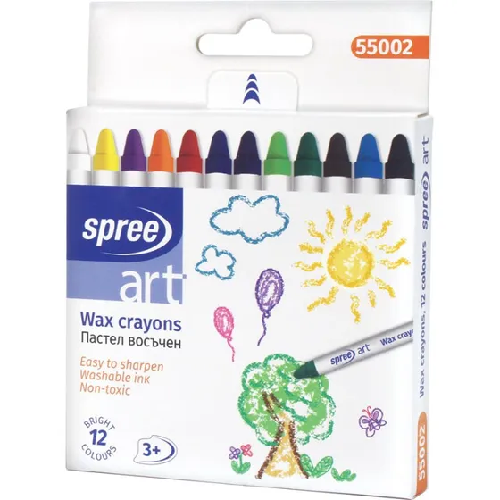 Spree Vokskridt - 12 farver