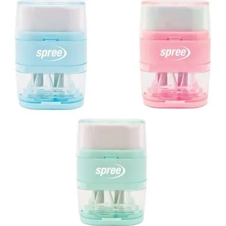 Spree 2-i-1 blyantspidser med viskelæder