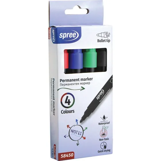 Permanente tusser - 4 farver