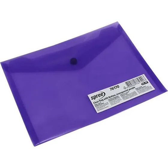 Spree Plastkonvolutter C5  12 stk., klar lilla